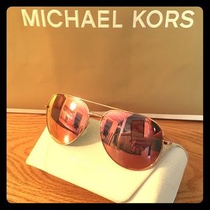 MICHAEL KORS Pink Mirror Aviators